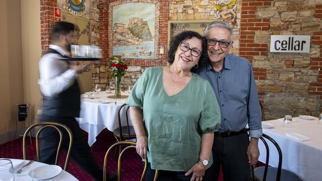 Teresa and Enzo Fazzari, the owners of Enzo's Ristorante, which closed last month. Picture Mark Brake