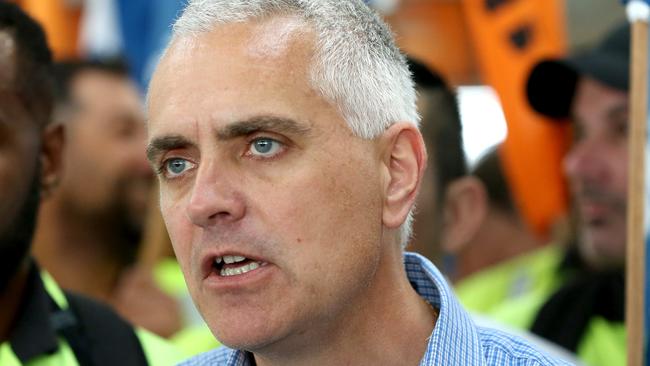 TWU national secretary Mich­ael Kaine says the ‘shocking’ surve­y results should prompt the government to take action to support ‘suffering’ aviation workers. Picture: Damian Shaw