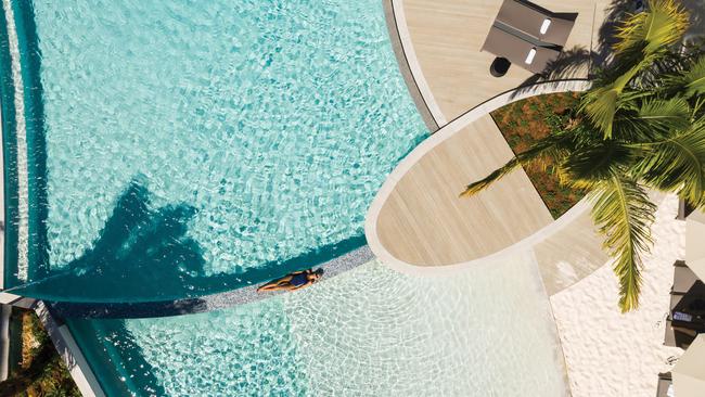 The pool at Crystalbrook Riley, Cairns.