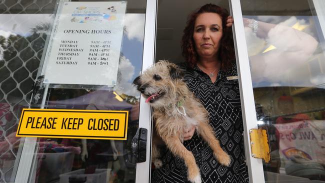 Rachel Wills prepares to close the doors. Picture Glenn Hampson