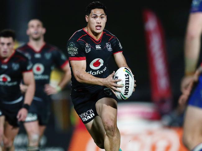 Kiwis fullback Roger Tuivasa-Sheck in action for the Warriors.