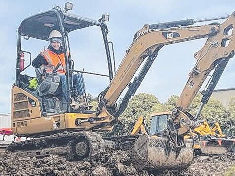 Kate DeAraugo loves her career in construction. Picture: Supplied