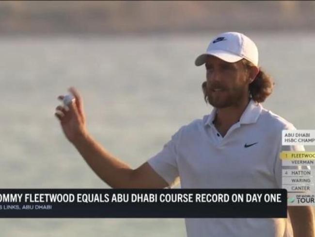 Fleetwood equals Abu Dhabi course record