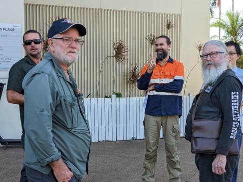 Anti-vax parade through Darwin’s Local Court