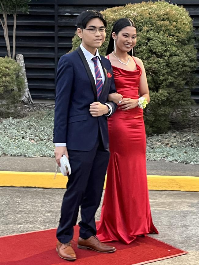 The students of St Mary's College celebrate their formal at the Brolga Theatre on Friday.