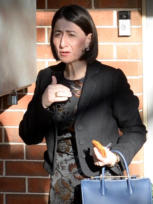 Premier Gladys Berejiklian leaving her home this morning. Picture: NCA NewsWire