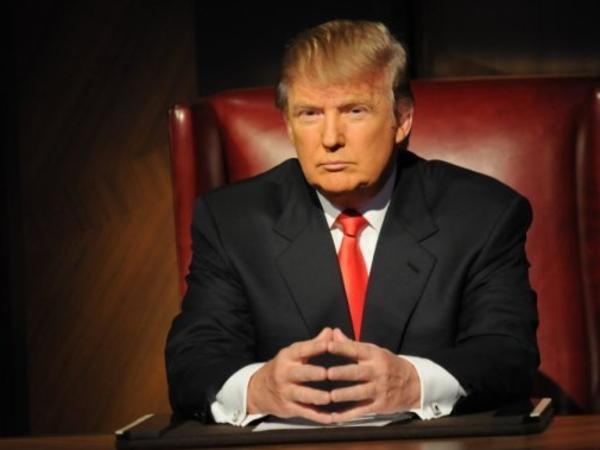 Donald Trump on the Set of The Apprentice in 2004. Supplied IMBD