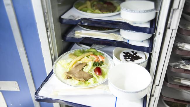 How airline food ends up on your tray table. Picture: iStock