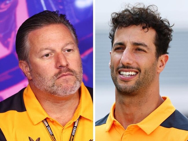 Zak Brown and Daniel Ricciardo.