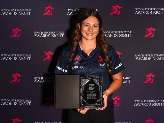 Mahlie Cashin was crowned Tarsha Gale Cup best forward for the Sydney Roosters. Picture: Roosters Digital