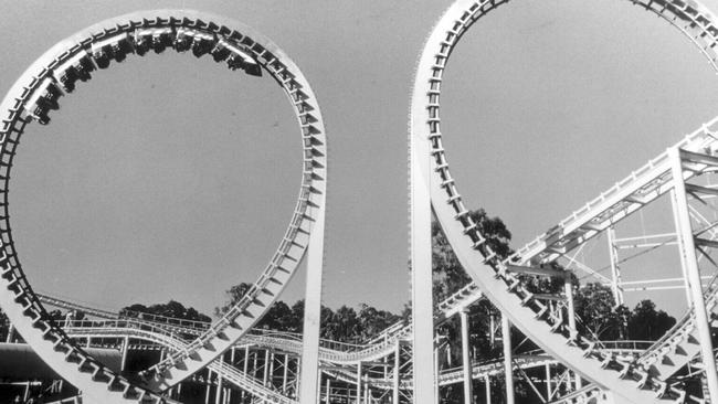 The Thunderbolt’s famous double-loops. December 30, 1995