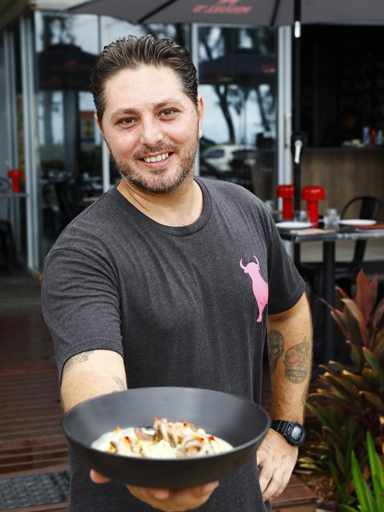 New tapas and wine bar Miguel's has opened on the southern end of Williams Esplanade at Palm Cove. Miguel's general manager Nick Penna is ready to serve up Mediterranean dishes and drinks to hungry diners at the beach front location. Picture: Brendan Radke