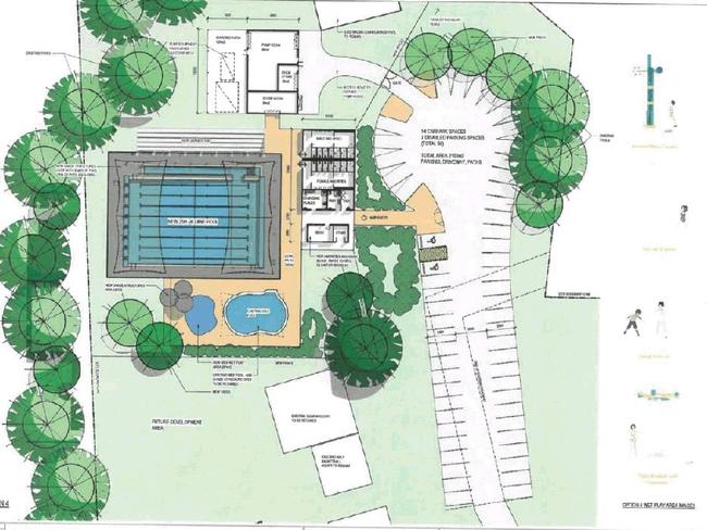 A preliminary concept design by GHD Group for the Mount Morgan pool redevelopment.