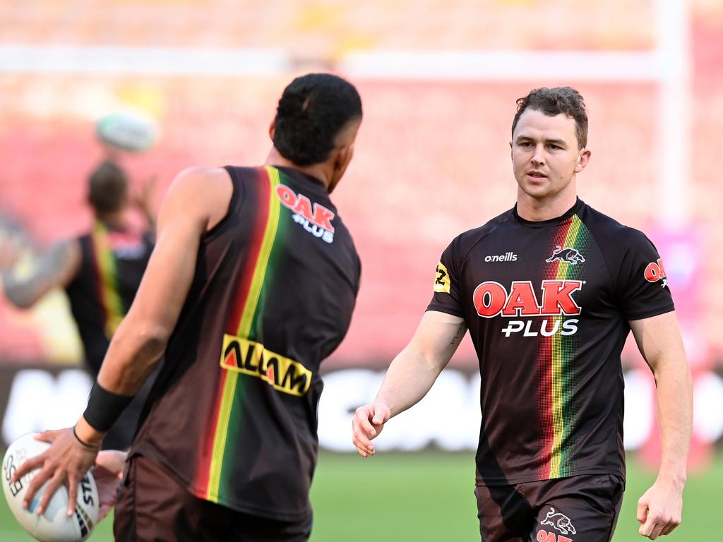 Dylan Edwards (R) is good to go in the grand final. Picture: Bradley Kanaris/Getty Images