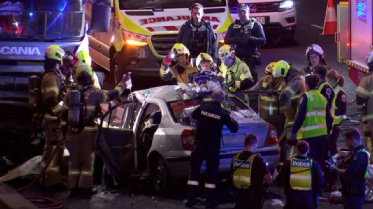 Woman fighting for life after head-on crash on CityLink at Burnley