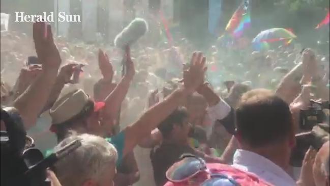 Melbourne celebrates Yes