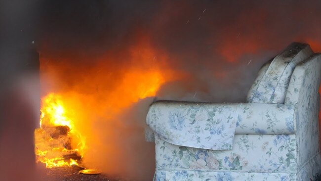 A tenant piled furniture into the loungeroom before soaking it in methylated spirits and setting it alight. Picture: Stock Image