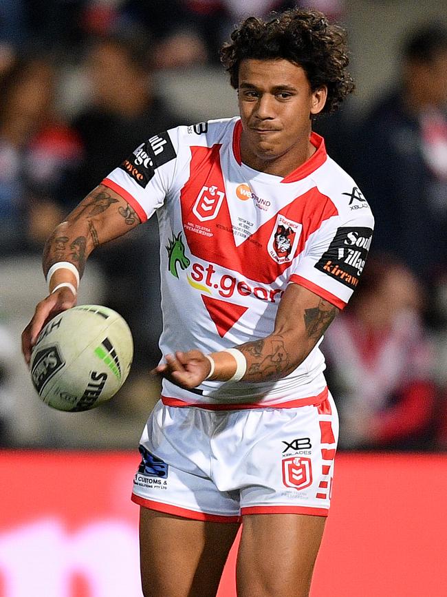 Tristan Sailor was a rising NRL star for St George Illawarra Dragons. Picture: AAP/Dan Himbrechts