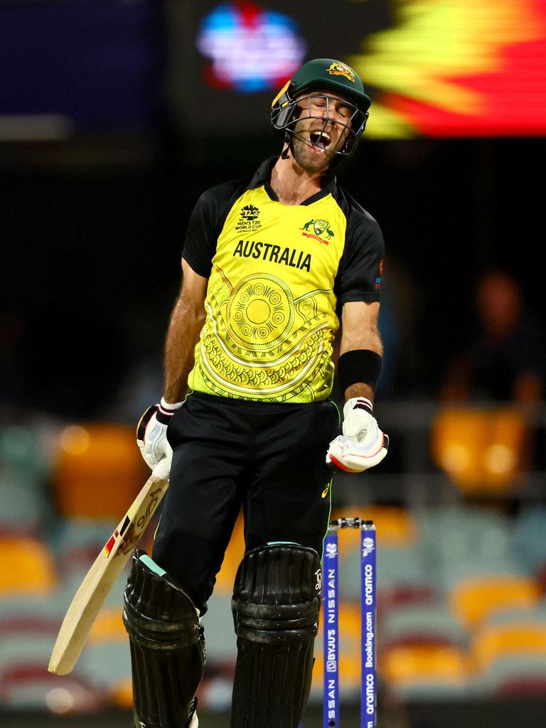 Australia's Glenn Maxwell. Photo by Patrick Hamilton / AFP.