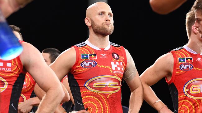 Gary Ablett failed a fitness test and will miss Gold Coast’s last game of 2017. Picture: AAP