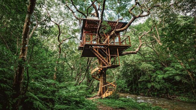 Spiral Treehouse at Treeful Treehouse, Okinawa.