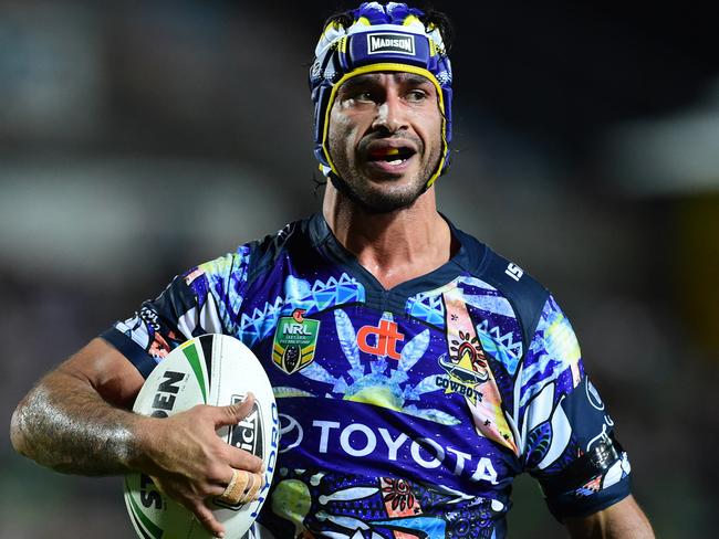 Cowboys v Bulldogs at 1300SMILES Stadium. Cowboys Johnathan Thurston. Picture: Evan Morgan