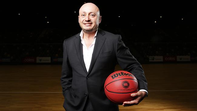 NBL owner and executive chairman Larry Kestelman finalised his deal with the State Government on Wednesday. Picture: Zak Simmonds