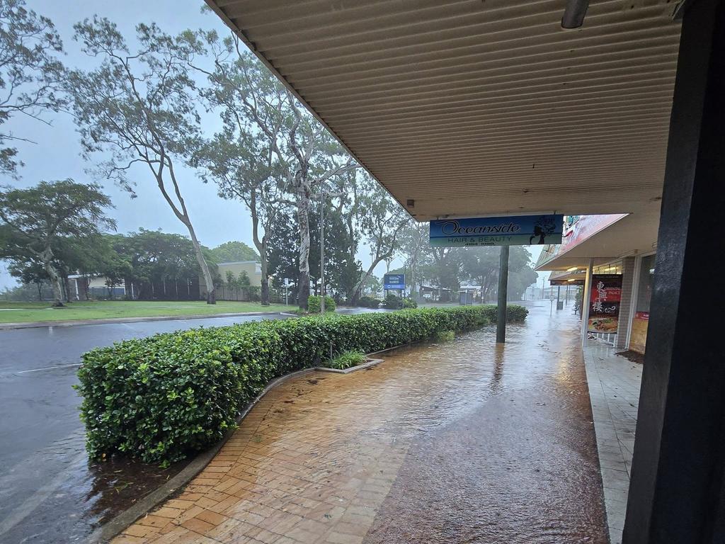 Flash flooding in Hervey Bay.