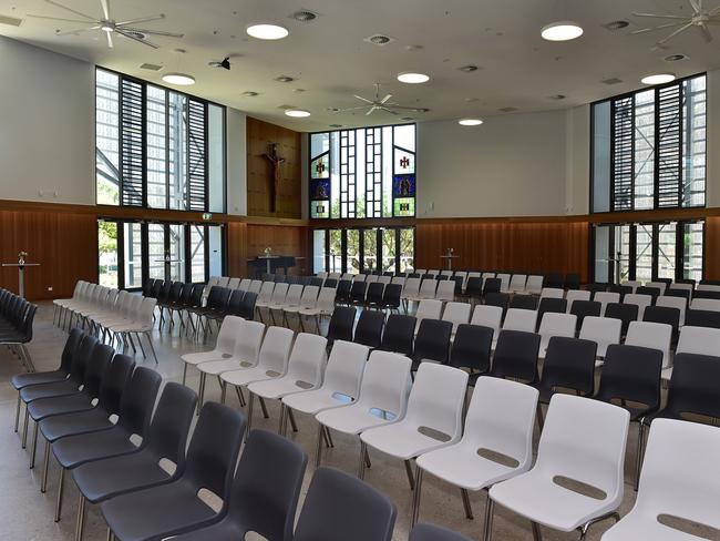 The $19 million three-storey East Precinct building at St PatrickÃ•s College Townsville. Picture: Shae Beplate.