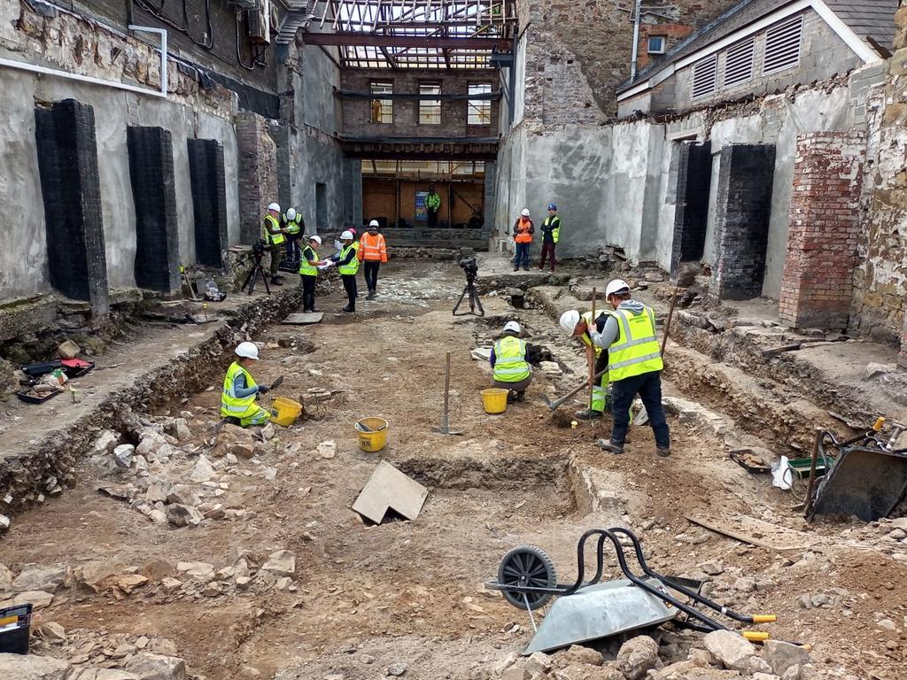 More than 300 human remains – half of them children – were uncovered by builders working on a new bar in Wales. Picture: Wales News Service/Australscope