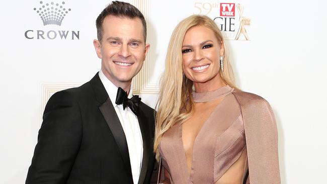 David Campbell with his Today Extra co-host Sonia Kruger at this year’s Logies. Picture: Julie Kiriacoudis