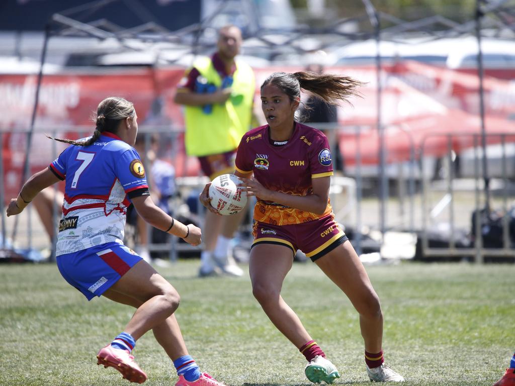 Koori Knockout - Day 4 Girls 15s GF Newcastle Yowies v Central West Maliyan Monday, 7 October 2024 Hereford St, Bathurst NSW 2795, Australia, Picture Warren Gannon Photography