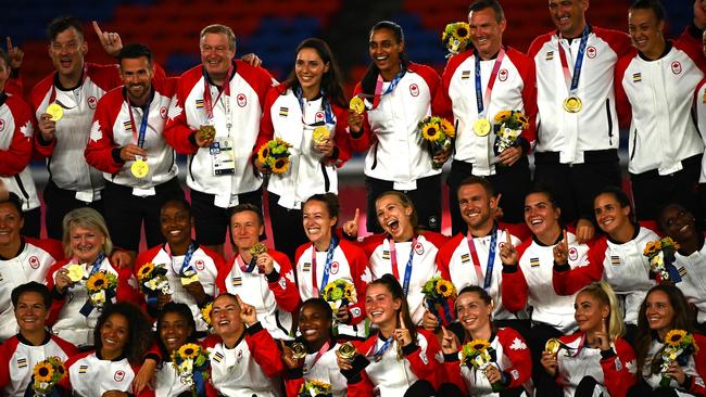 Canada, who won Gold in Tokyo, might not be getting a plane for the World Cup in Australia. Picture: Loic VENANCE / AFP