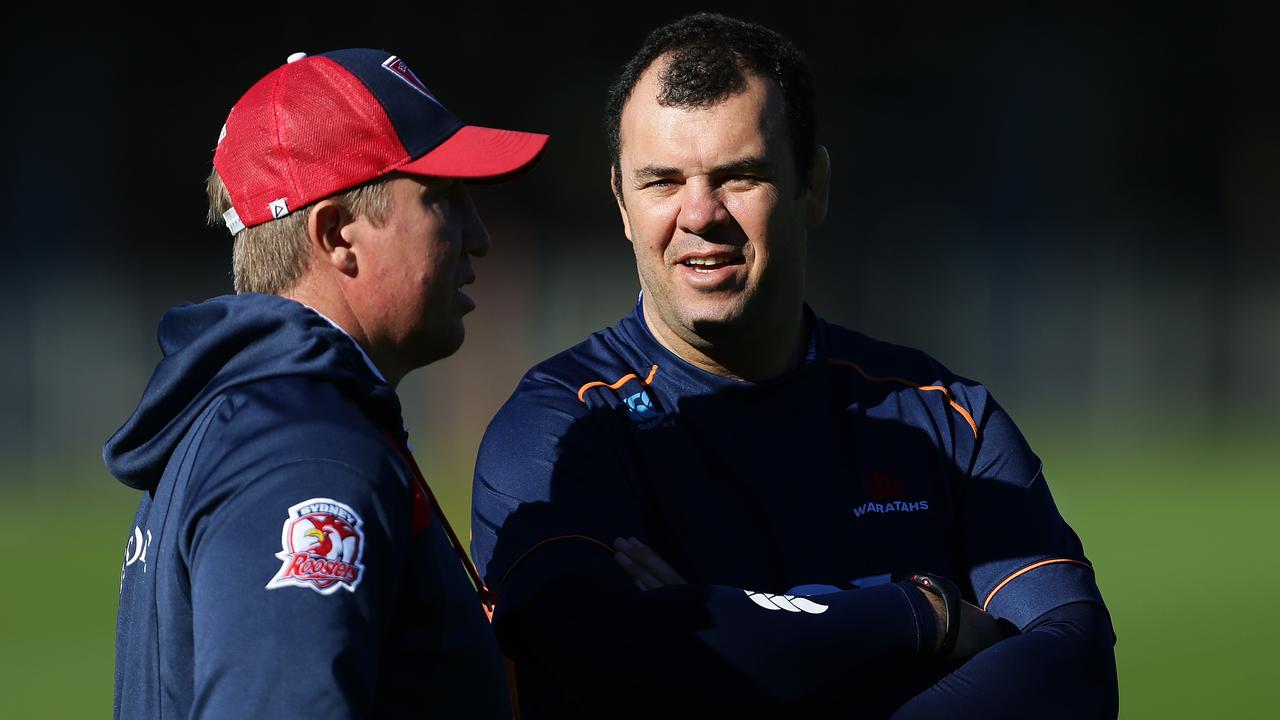 Michael Cheika joined the Roosters coaching staff in season 2020. Picture: Brett Costello