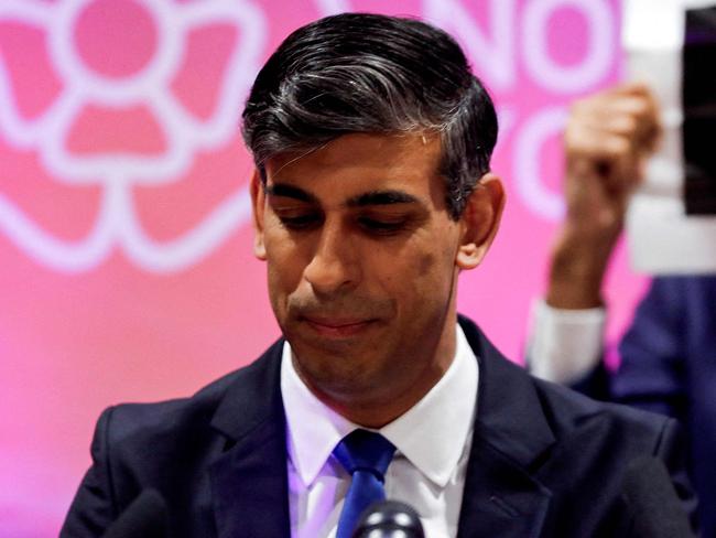 Rishi Sunak conceded defeat in the UK’s general elections as Labour secured a huge win. Picture AFP