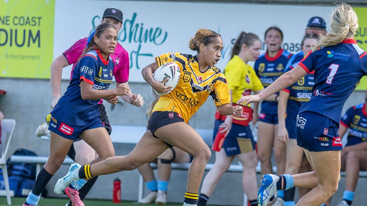 Sunshine Coast Falcons under-19s female star Dianne Ladewig. Picture: Phil Bradeley Sports Photography.