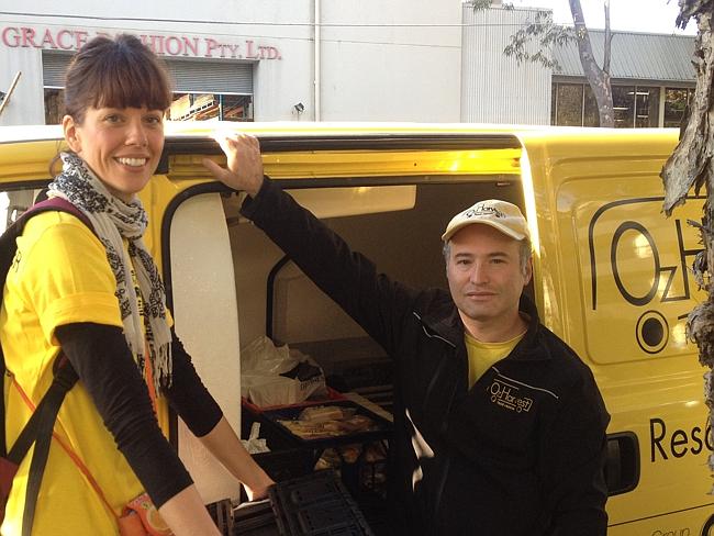 Gail volunteered with Oz Harvest, helping to rescue food that would normally go to waste, and give it to people in need. Photo: Gail Nash