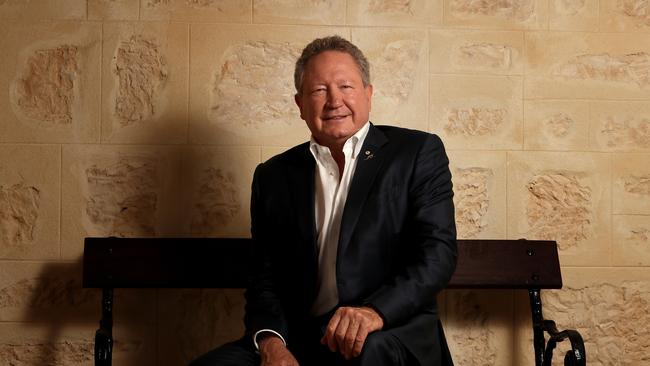 Andrew Forrest talks about Cove project by Minderoo. Picture: Colin Murty