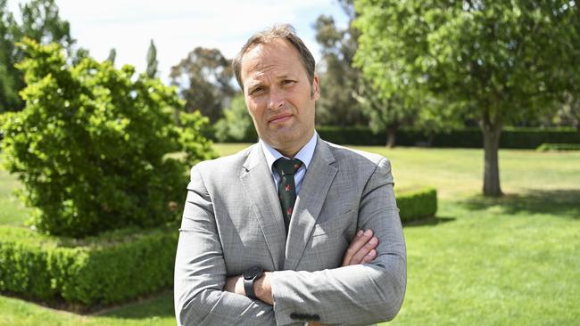 National Farmers Federation president David Jochinke at Old Parliament House in Canberra. Picture: Martin Ollman