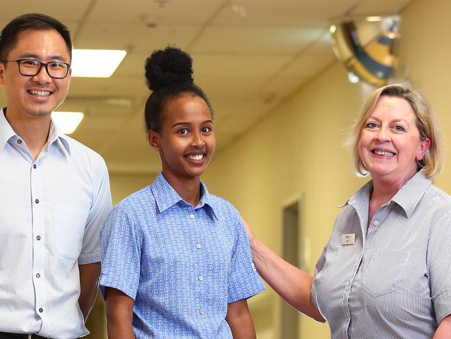 It's nurses day tomorrow, Mater Mothers Hospital nurses Eric Chuang, Herbata Tesfazgy and Jen Byrne together to talk about how things have changed in the last year. Pics Adam Head