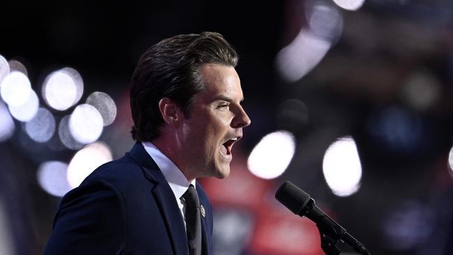 Matt Gaetz speaks during the third day of the 2024 Republican National Convention at the Fiserv Forum in Milwaukee, Wisconsin, in July.