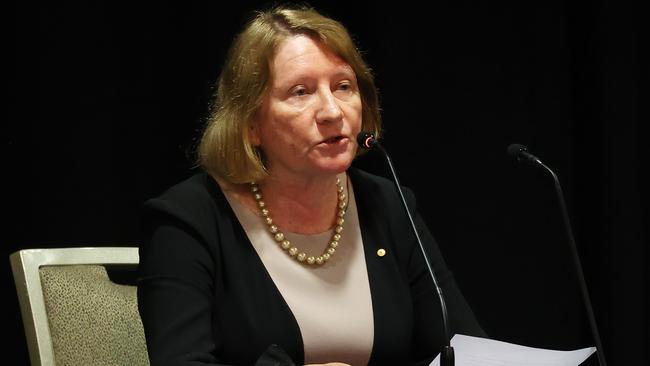 Catherine Holmes during the Royal Commission into the Robodebt Scheme. Picture: Liam Kidston