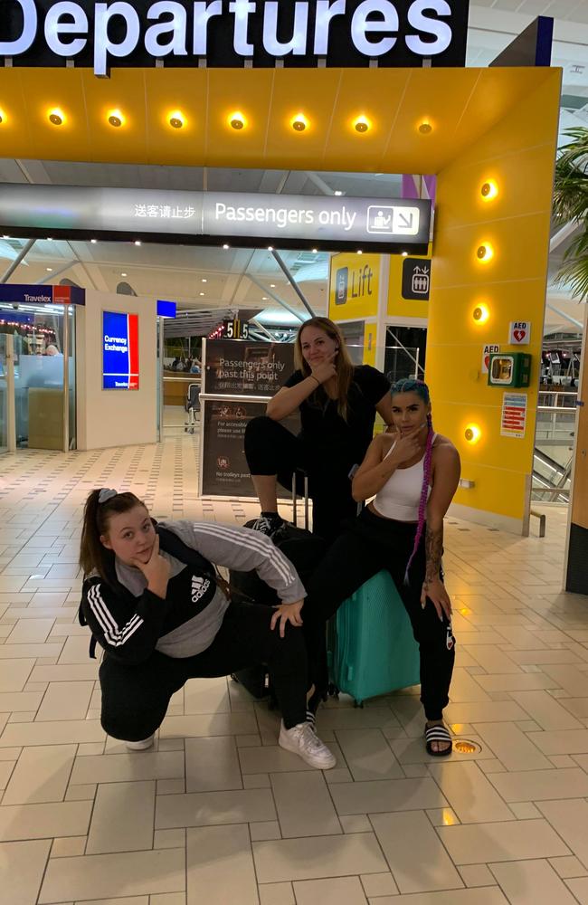 Three Brisbane women are stranded at an airport in the Philippines.