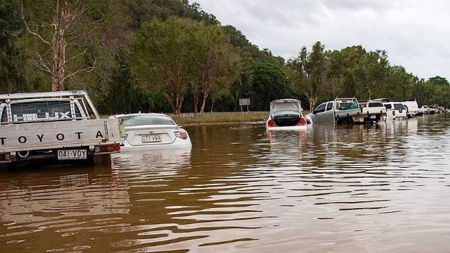 Cairns was swamped when Cyclone Jasper slammed into the state in December 2023. Picture The Courier-Mail.