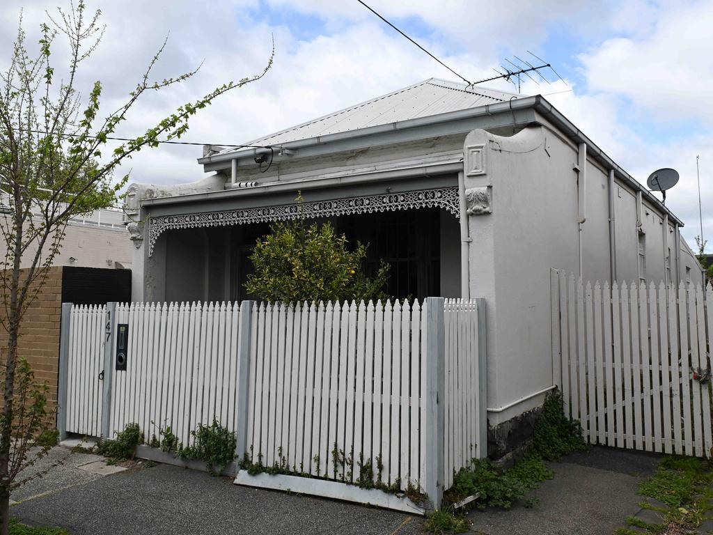 The Easey St house where Suzanne Armstrong and Susan Bartlett were murdered. Picture: Josie Hayden