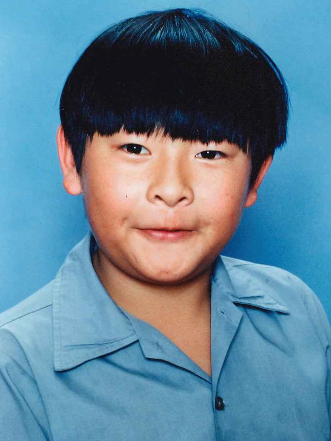 Andrew Chan as a child. A far cry from where he is now. Picture: Supplied