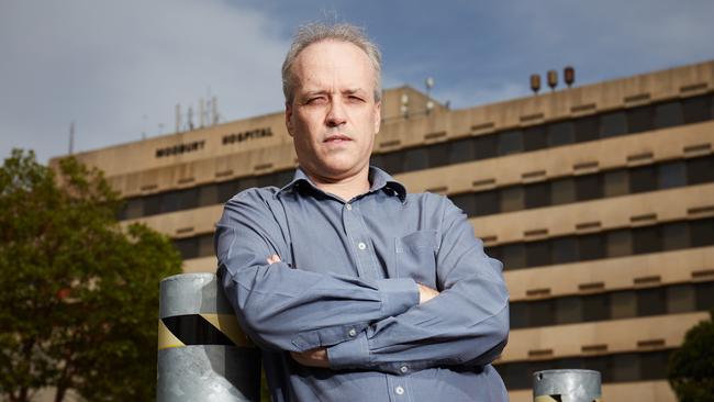 Dr David Pope from the SA Salaried Medical Officers Association has objected to the effects of the Transforming Health reforms at Modbury Hospital. Picture: Matt Loxton