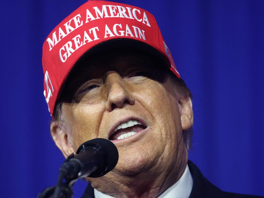 Republican presidential candidate and former President Donald Trump speaks to supporters during a rally on February 17, 2024 in Waterford, Michigan. Picture: Getty Images via AFP)