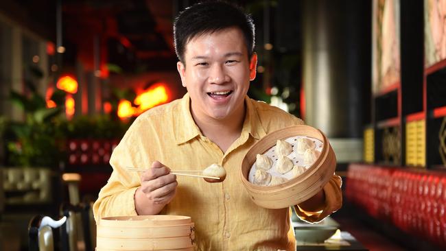 New Shanghai manager Bernardus Williem in the new restaurant on Collins Street, Melbourne. Picture: Josie Hayden