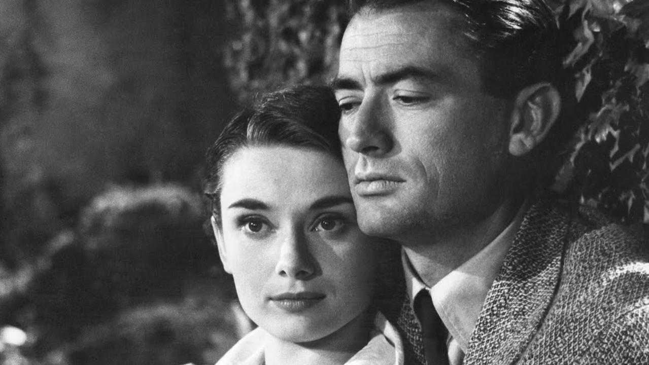 Gregory Peck and Audrey Hepburn in Roman Holiday Picture: Advertiser Library